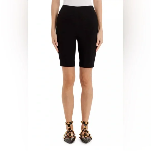 Valentino S/S 21' Stretch Crepe Wool Silk Bermuda Shorts $1250